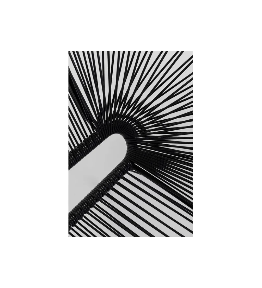 Ławka ACAPULCO 121 cm mono czarna