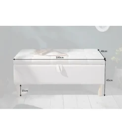 Ławka ARIETT 100 Cm beżowa