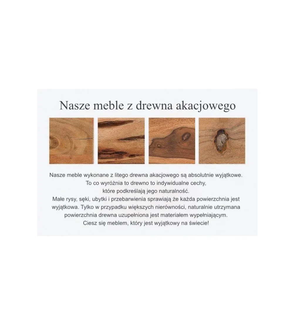 Ławka ARKTYKA Mammut X 200 Cm drewno akacja honey
