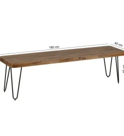 Ławka BAGLI 180 cm drewno sheesham