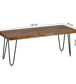 Ławka BAGLI 120 cm drewno sheesham