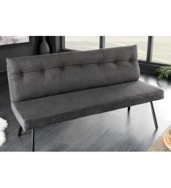 Ławka BIG GEORGE 160 cm welwet antracyt