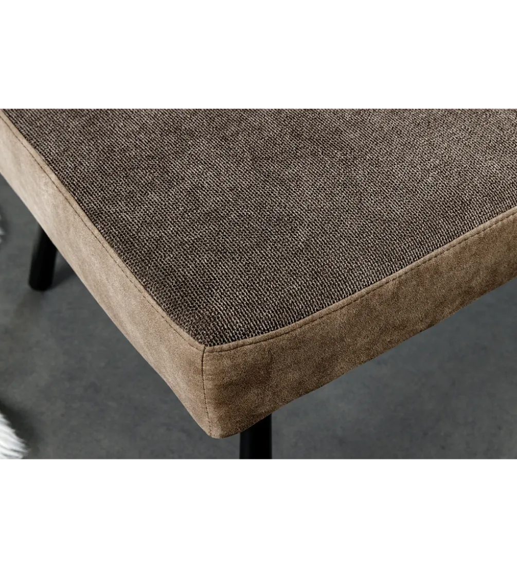 Ławka BIG GEORGE 160 cm welwet taupe brązowy