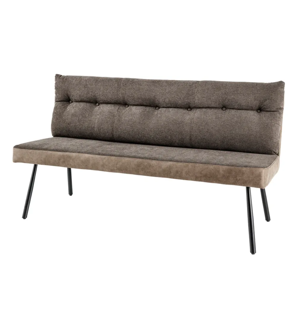 Ławka BIG GEORGE 160 cm welwet taupe brązowy