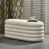Ławka BLISS 105 cm bouclé kremowe z pojemnikiem
