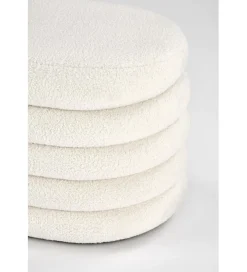 Ławka BLISS 105 cm bouclé kremowe z pojemnikiem