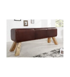 Ławka  Bock II 120 cm skóra