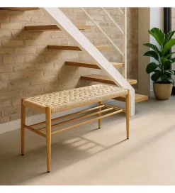 Ławka BONKEMO 100 cm naturalna