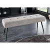 Ławka BOUTIQUE 100 cm tkanina bouclé szampański greige