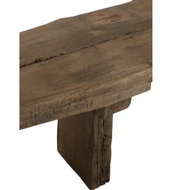 Ławka DEBER 190 cm drewno brązowe