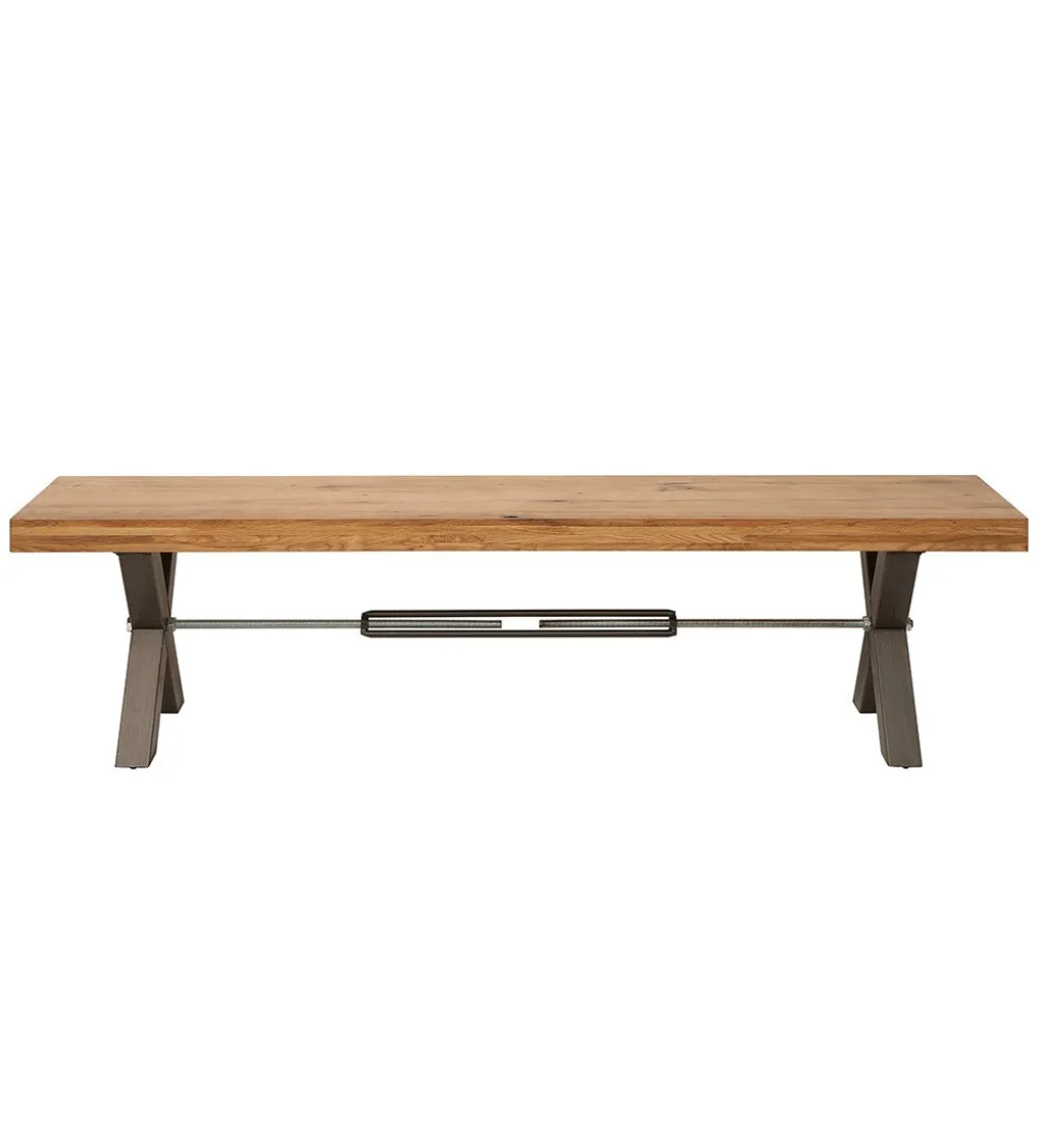 Ławka FACTORY 180 cm dębowa