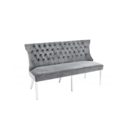 Ławka OXANA Modern Barock 164 cm Szara