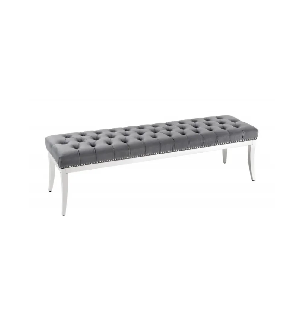 Ławka OXANA Modern Barock 164 cm Szara