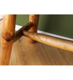 Ławka ROOT 100 cm drewno teak naturalny brąz
