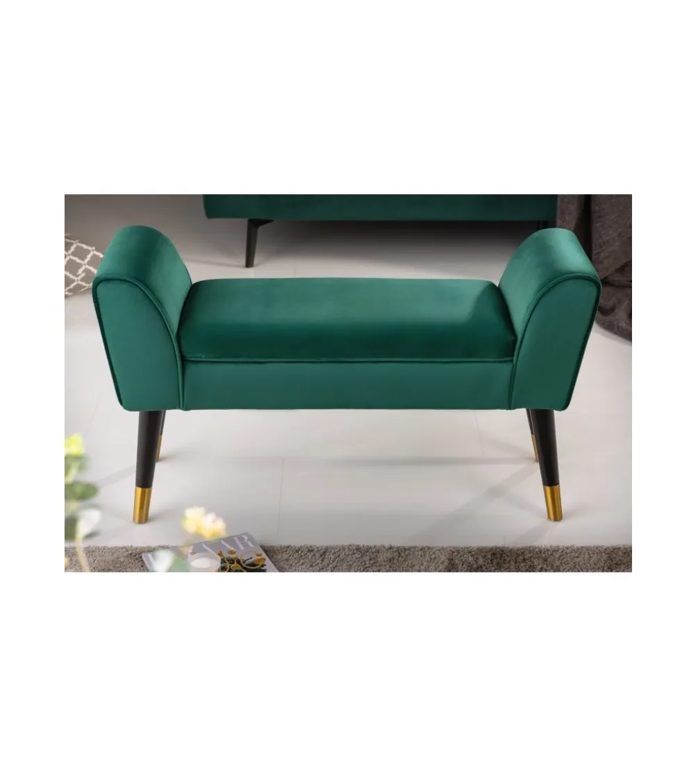 Ławka SCARLETT 90 cm szmaragdowa