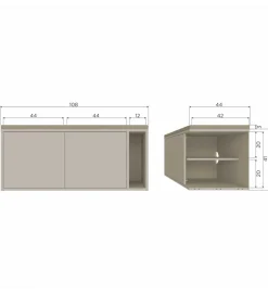 Ławka SETTLE 108 cm dust