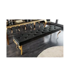 Ławka TRENTINO Modern Barock 172 cm czarna