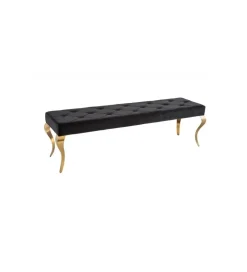 Ławka TRENTINO Modern Barock 172 cm czarna
