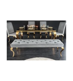 Ławka TRENTINO Modern Barock 172 cm szara