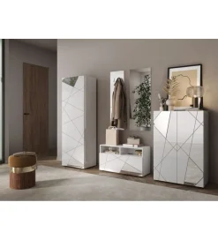 Ławka VITTORIA 91 cm biała