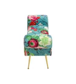 Ławka WING FLOWER FEVER 100 cm niebieska