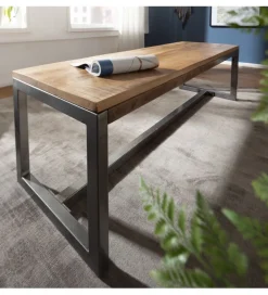 Ławka WOHNLING 120 cm drewno mango