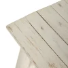 Ławka WORN 120 cm drewno teak bielona