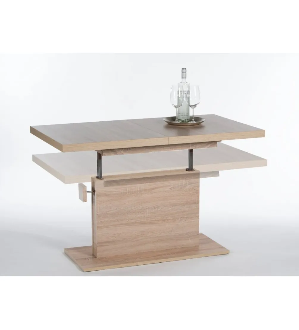 Ławo stół rozkładany MONACO 120 cm - 160 cm w kolorze dąb sonoma