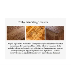 Barek ATELIER 120 cm naturalny