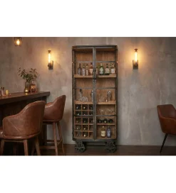 Barek LOFT 145 cm czarny naturalny