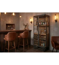 Barek LOFT 145 cm czarny naturalny