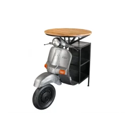 Barek stolik kawowy SCOOTER 120 cm blat drewno mango