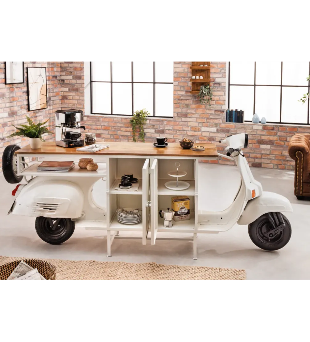 Barowa komoda SCOOTER 250 cm drewno mango