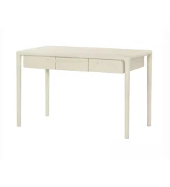 Biurko ARES 120 cm drewno mango biel