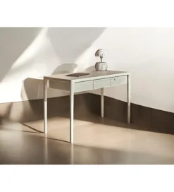 Biurko ARES 120 cm drewno mango biel