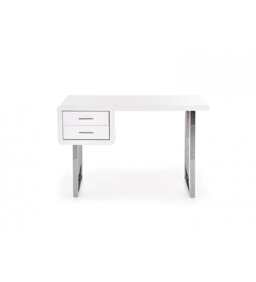 Biurko B30 120 cm biały chrom