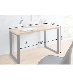 Biurko Black Desk 120 cm w kolorze dębowym outlet