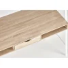 Biurko dwustanowiskowe COAST 139 cm w kolorze dąb sonoma biały