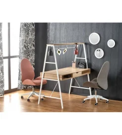Biurko dwustanowiskowe COAST 139 cm w kolorze dąb sonoma biały