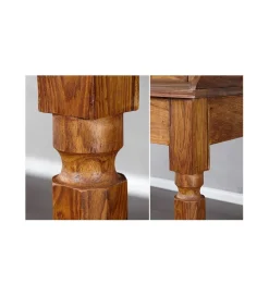 Biurko FINICE Makassar 115 cm drewno Sheesham