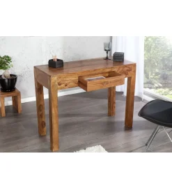 Biurko Makassar FINICE 100 cm drewno Sheesham
