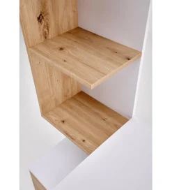 Biurko MISO 144 cm drewno dębu artisan białe