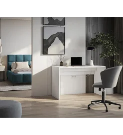 Biurko NEVY 120 - 140 cm biały