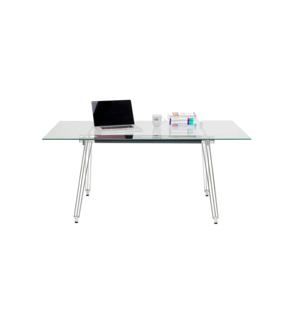 Biurko Officia 160 cm szklane