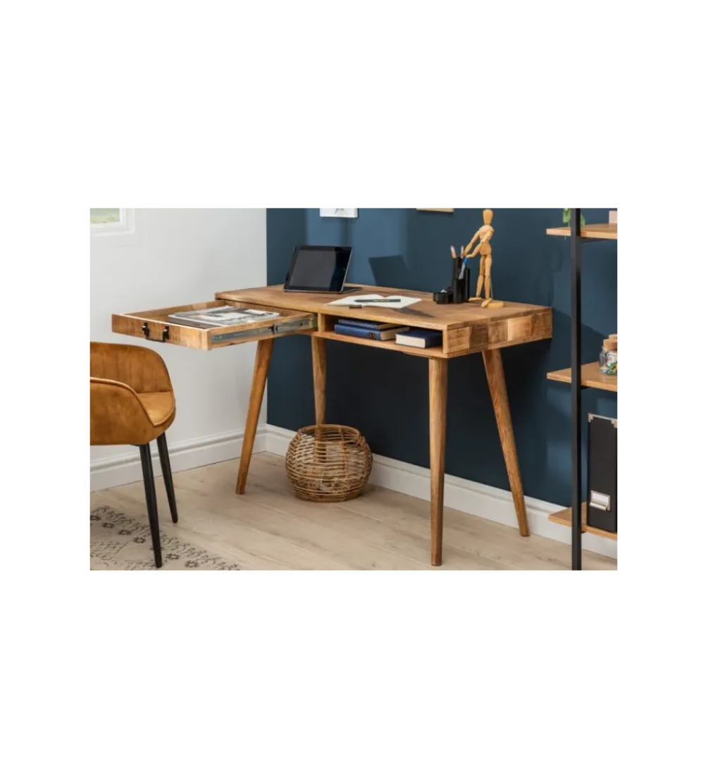 Biurko Retro 120 cm drewno Mango