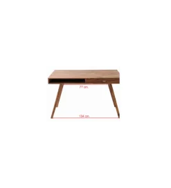 Biurko Retro 120 cm drewno Sheesham
