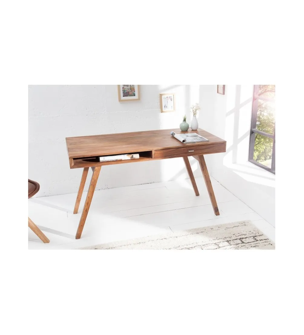 Biurko Retro 120 cm drewno Sheesham