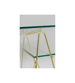 Biurko szklane POLAR 135 cm złote