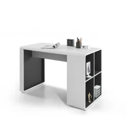 Biurko TADEO 120 cm biało antracytowe