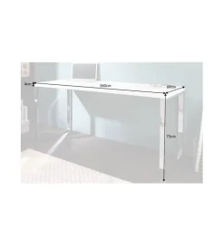 Biurko White Desk 160 cm białe